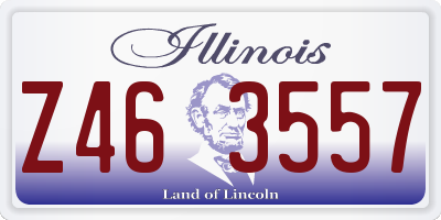IL license plate Z463557