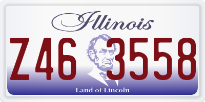 IL license plate Z463558