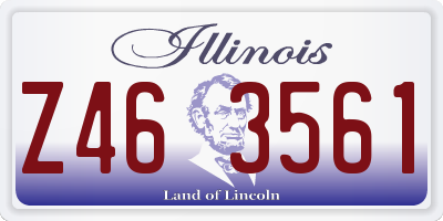 IL license plate Z463561