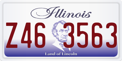 IL license plate Z463563