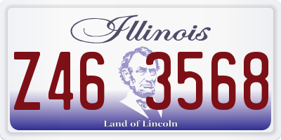 IL license plate Z463568