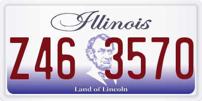 IL license plate Z463570