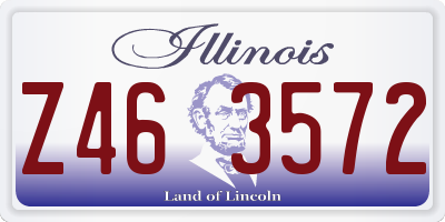 IL license plate Z463572