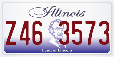 IL license plate Z463573