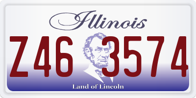 IL license plate Z463574