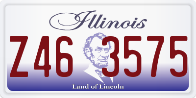 IL license plate Z463575