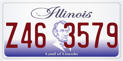 IL license plate Z463579