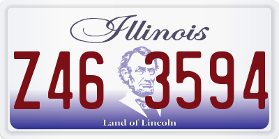IL license plate Z463594