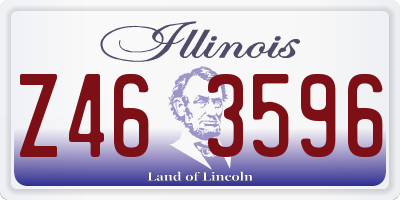 IL license plate Z463596
