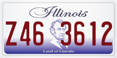IL license plate Z463612