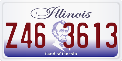IL license plate Z463613