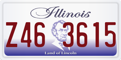IL license plate Z463615