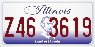 IL license plate Z463619