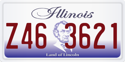 IL license plate Z463621