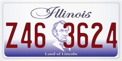 IL license plate Z463624