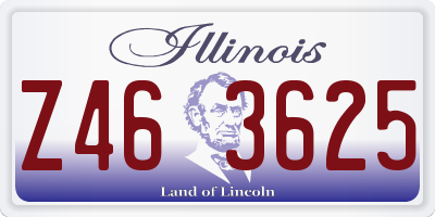 IL license plate Z463625