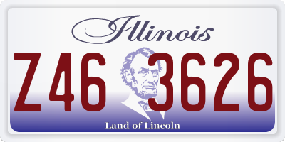 IL license plate Z463626