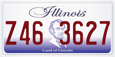 IL license plate Z463627