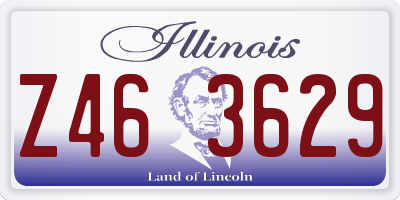 IL license plate Z463629