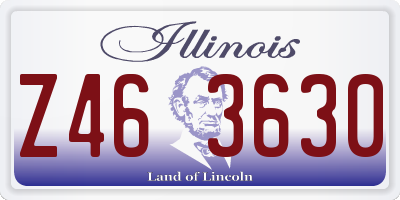 IL license plate Z463630