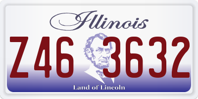 IL license plate Z463632