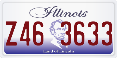 IL license plate Z463633