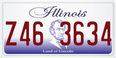 IL license plate Z463634