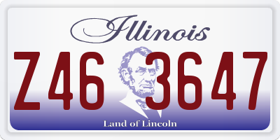 IL license plate Z463647