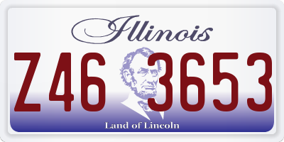 IL license plate Z463653
