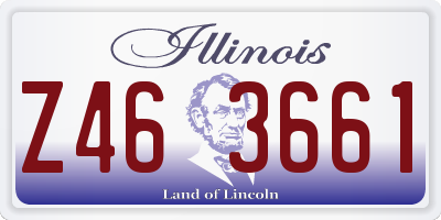 IL license plate Z463661