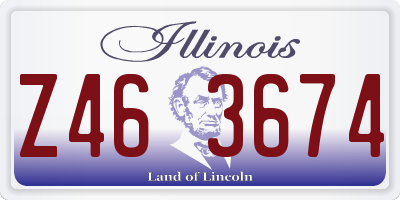 IL license plate Z463674