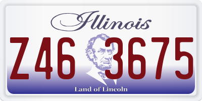 IL license plate Z463675