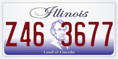 IL license plate Z463677