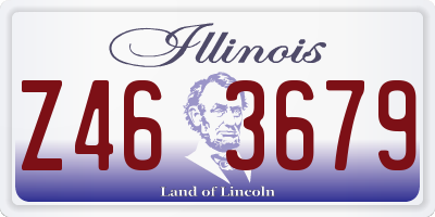IL license plate Z463679