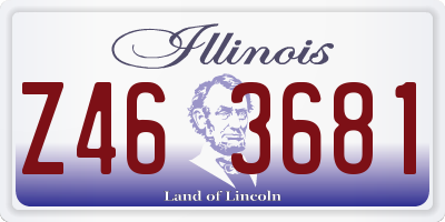 IL license plate Z463681