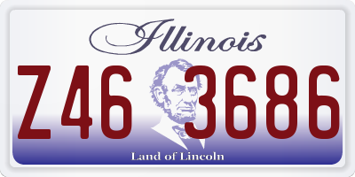 IL license plate Z463686