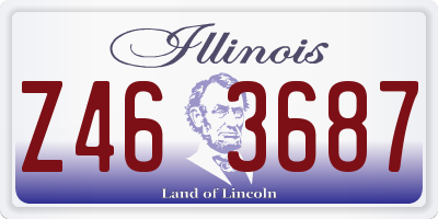 IL license plate Z463687