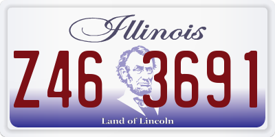 IL license plate Z463691