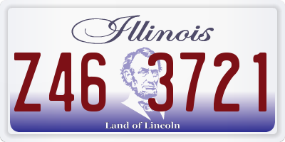 IL license plate Z463721