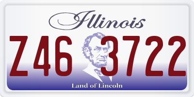 IL license plate Z463722