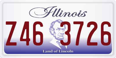 IL license plate Z463726
