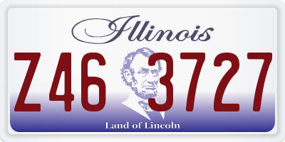 IL license plate Z463727