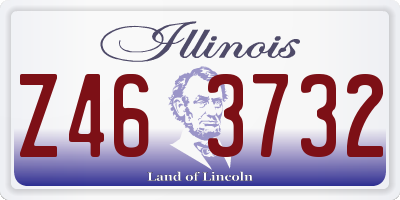 IL license plate Z463732