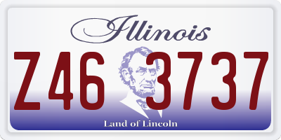 IL license plate Z463737