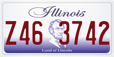 IL license plate Z463742