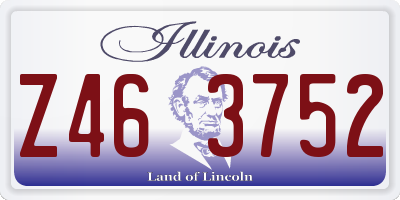 IL license plate Z463752