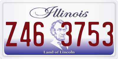 IL license plate Z463753