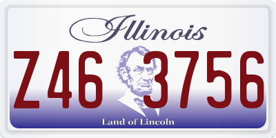 IL license plate Z463756