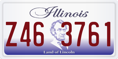 IL license plate Z463761