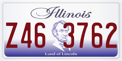 IL license plate Z463762